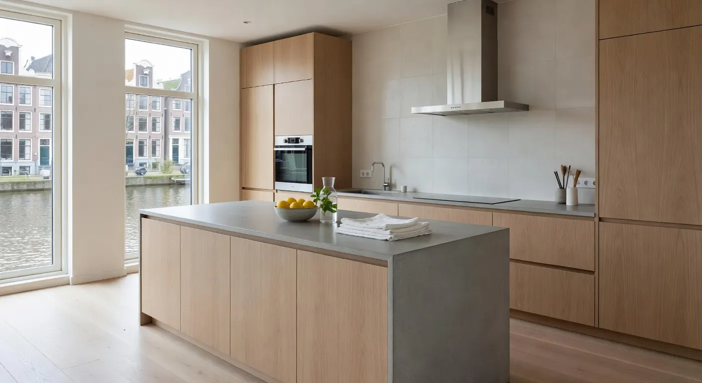 Moderne keuken met smart home verlichting en badkamer met slimme douche in 2026