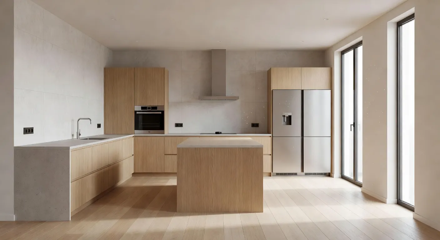 Moderne keuken en badkamer na renovatie met focus op installatie