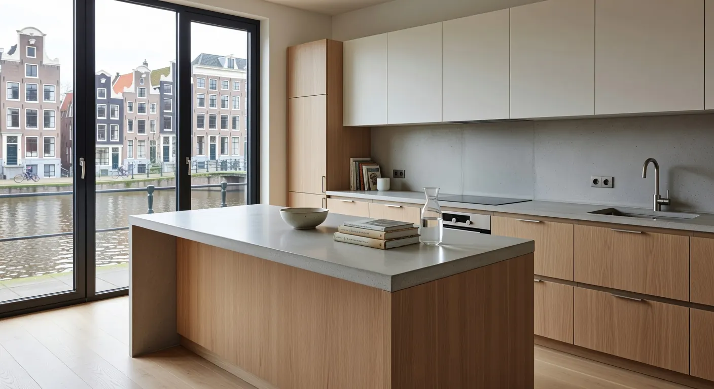 Moderne keuken en badkamer na renovatie met slimme installatie