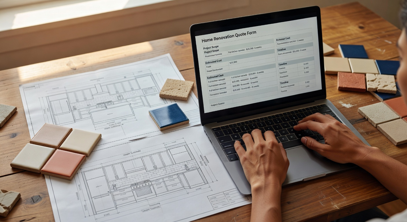 Renovatie offerte aanvragen via formulier